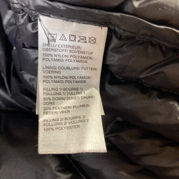 Womens Saks Fifth Avenue Down Puffer Hooded Jacket Gray S Nylon Down - Picture 7 of 9